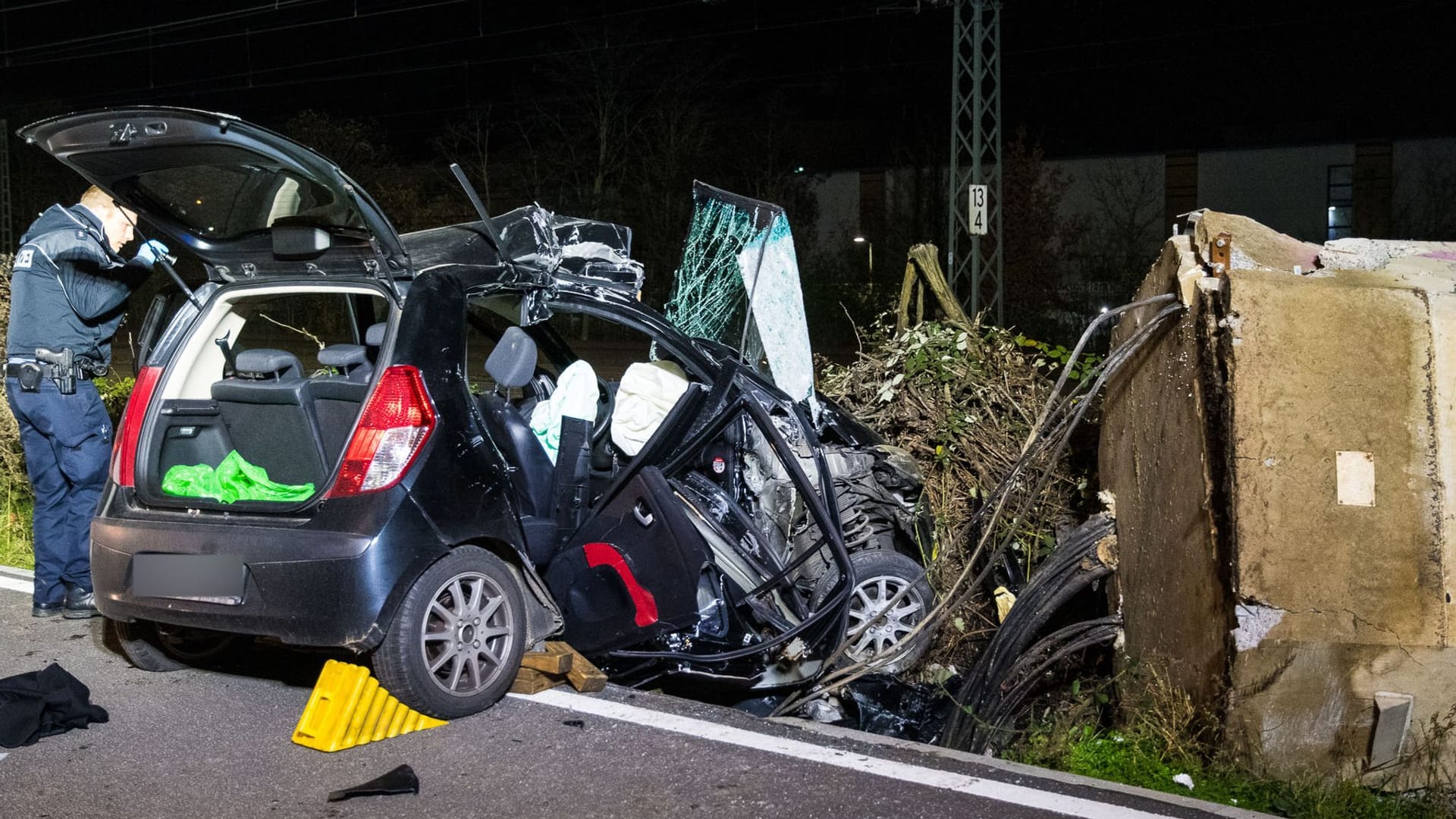 Unfallstelle in Offenbach