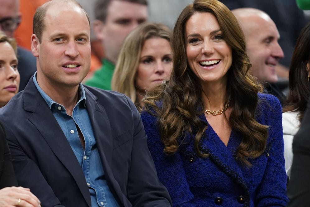 Prinz William und Herzogin Kate: Das Paar besuchte ein Basketballspiel.