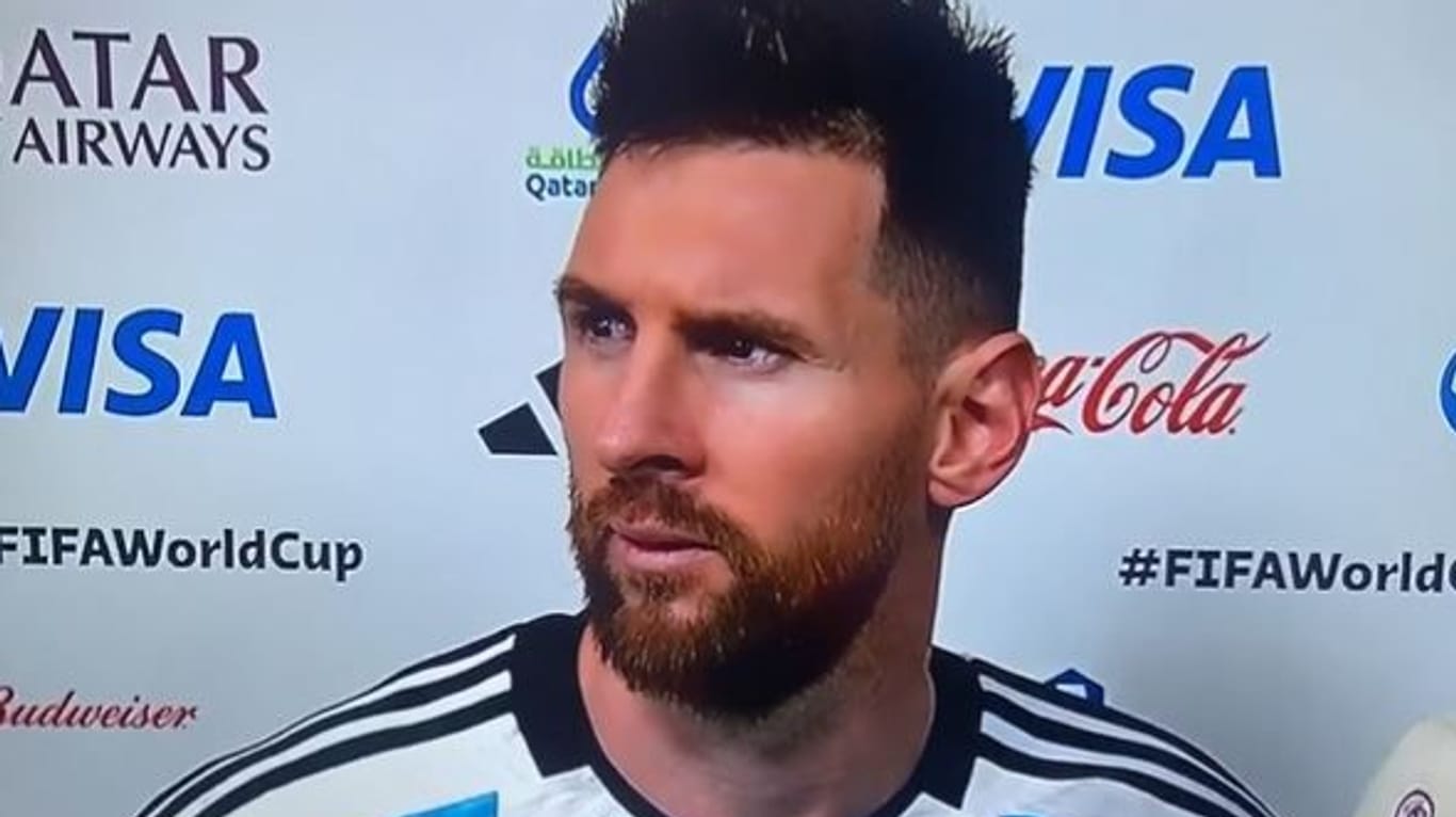 Ernster Blick: Lionel Messi nach dem Viertelfinalerfolg gegen die Niederlande.