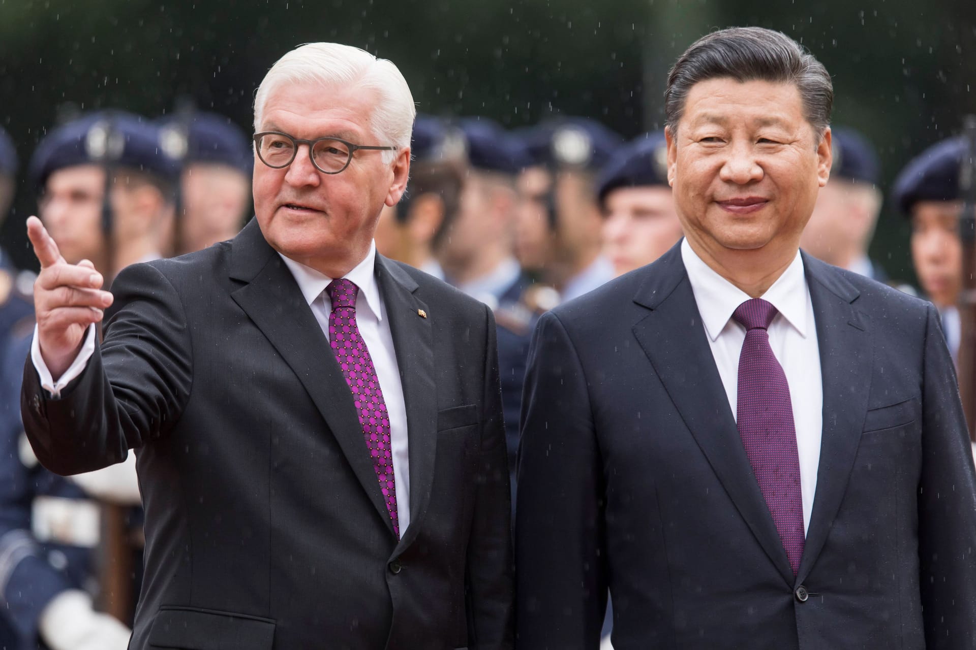 Steinmeier und Xi im Jahr 2017 (Archiv): Die Staatspräsidenten haben sich auch zum Ukraine-Krieg ausgetauscht.