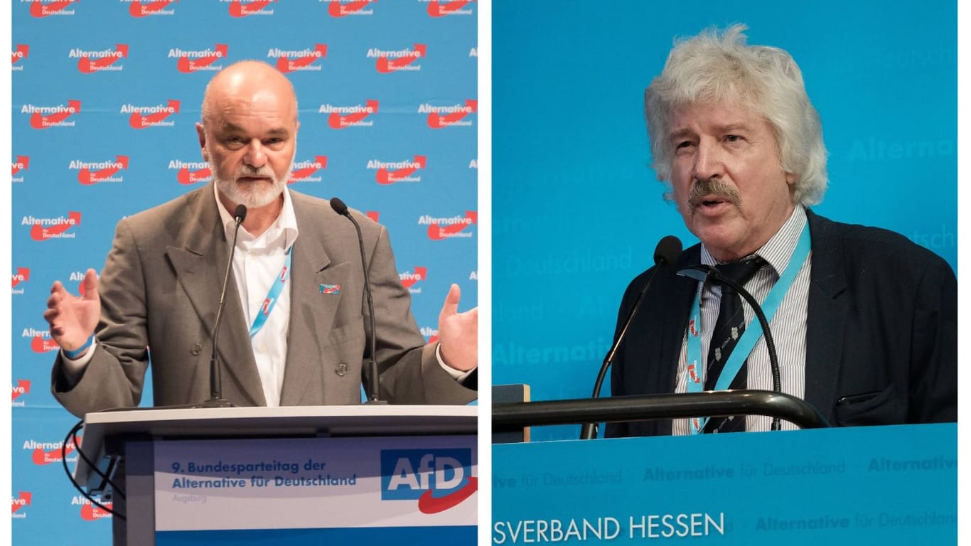 Die beiden ehemaligen Abgeordneten der AfD: Walter Wissenbach (l.) und Rainer Rahn.