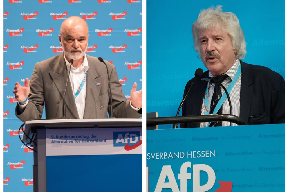 Die beiden ehemaligen Abgeordneten der AfD: Walter Wissenbach (l.) und Rainer Rahn.