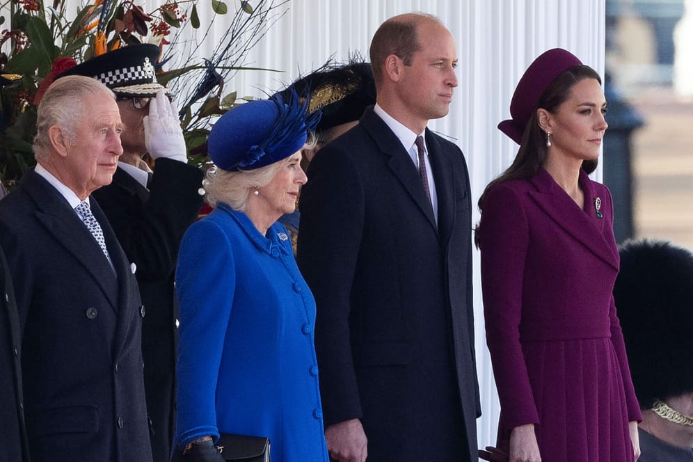 König Charles III., Königsgemahlin Camilla, Prinz William und dessen Ehefrau Kate: Die Royals üben für den großen Tag.