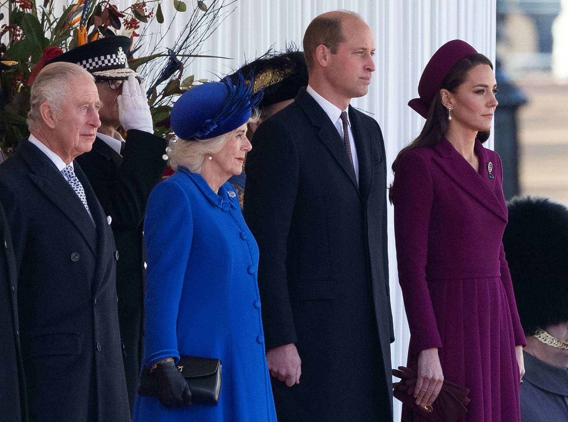 König Charles III., Königsgemahlin Camilla, Prinz William und dessen Ehefrau Kate: Nicht alle Royals werden sich in diesem Jahr beim Ostergottesdienst zeigen.