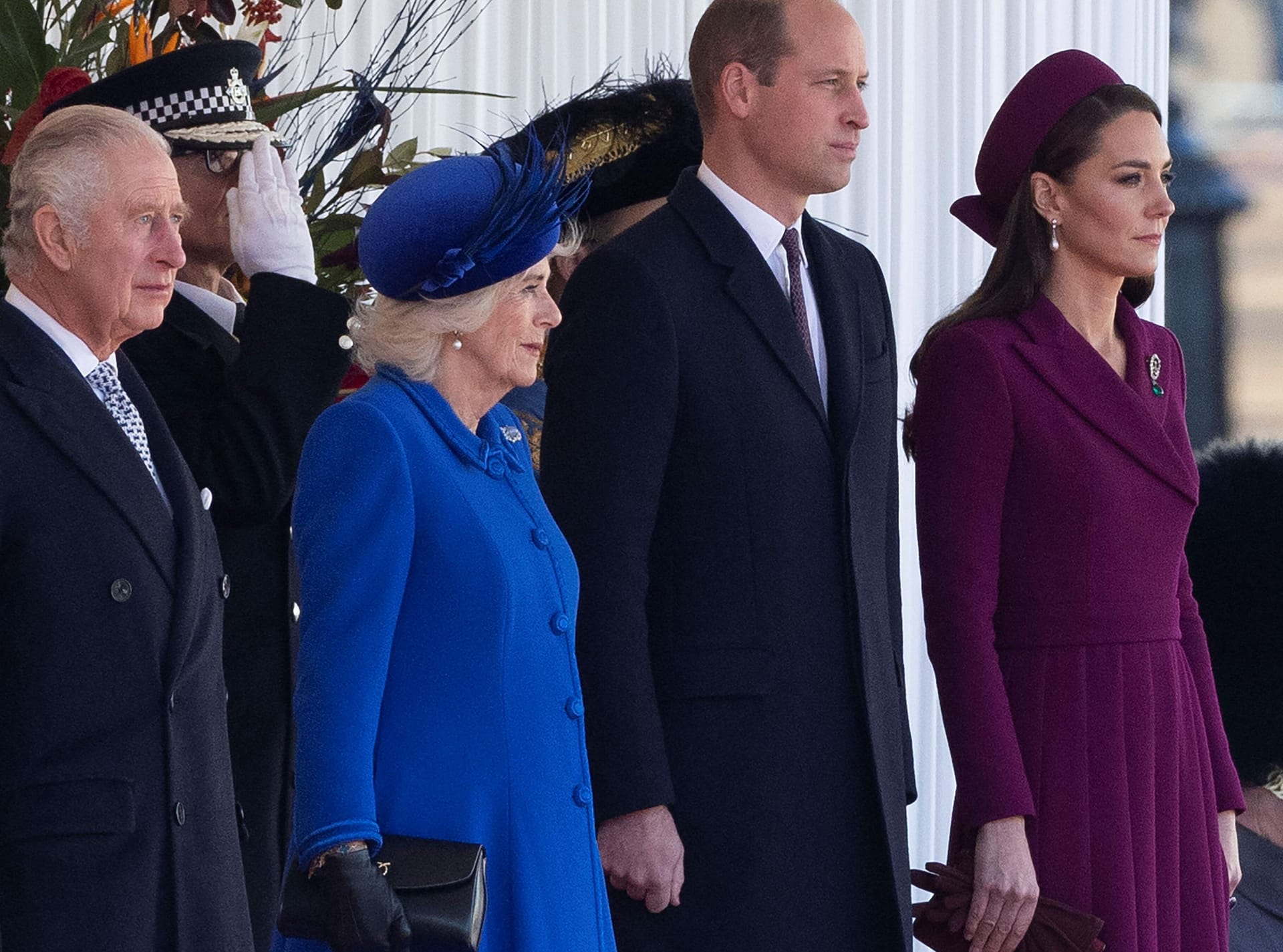 König Charles III., Königsgemahlin Camilla, Prinz William und dessen Ehefrau Kate: Nicht alle Royals werden sich in diesem Jahr beim Ostergottesdienst zeigen.