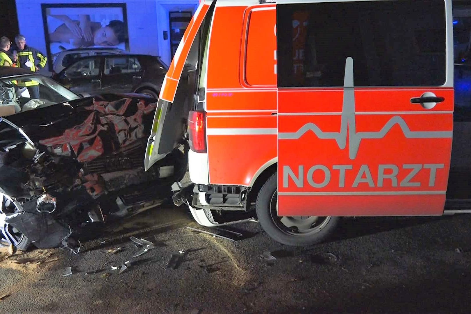 Szene von der Unfallstelle in Witten