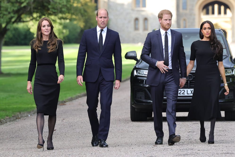 Kate, William, Harry und Meghan: Die beiden Paare stehen inzwischen auf unterschiedlichen Seiten.