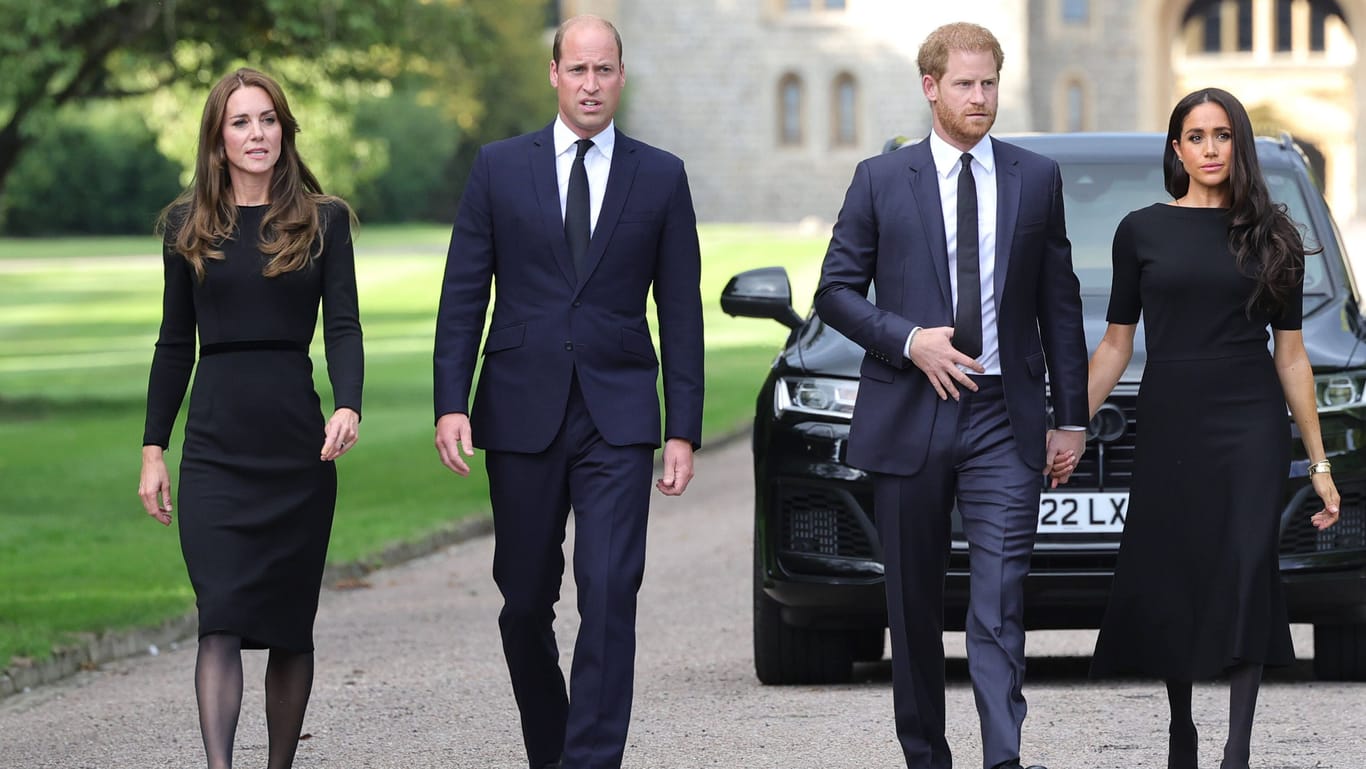Kate, William, Harry und Meghan: Die beiden Paare stehen inzwischen auf unterschiedlichen Seiten.