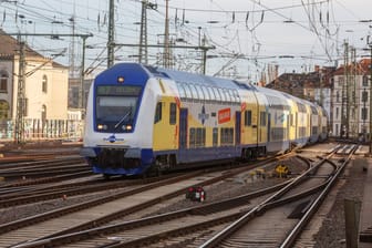 Ein Metronom fährt in einen Bahnhof (Symbolbild): 35 Fahrgäste mussten den Zug verlassen.