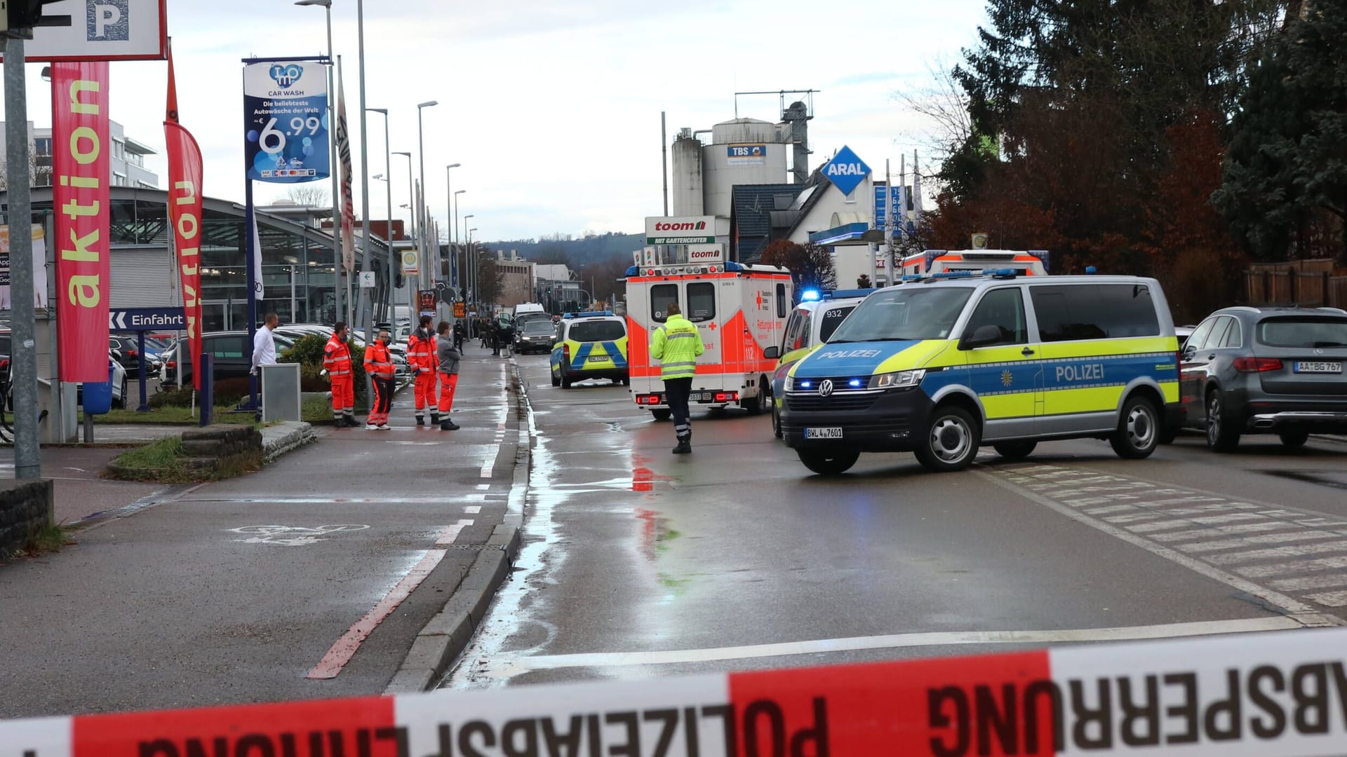 Einsatzkräfte am Tatort: Was war in Schorndorf passiert?