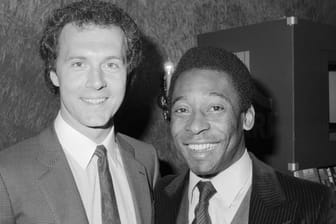 Franz Beckenbauer und Pelé im Jahr 1981: Die beiden Fußballstars lernten sich in New York kennen.