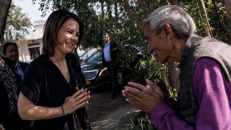 Annalena Baerbock auf Indien-Reise: Die Außenministerin warb intensiv für den Ausbau der deutsch-indischen Zusammenarbeit.