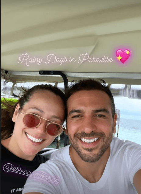 Jessica und Elyas M'Barek im Urlaub