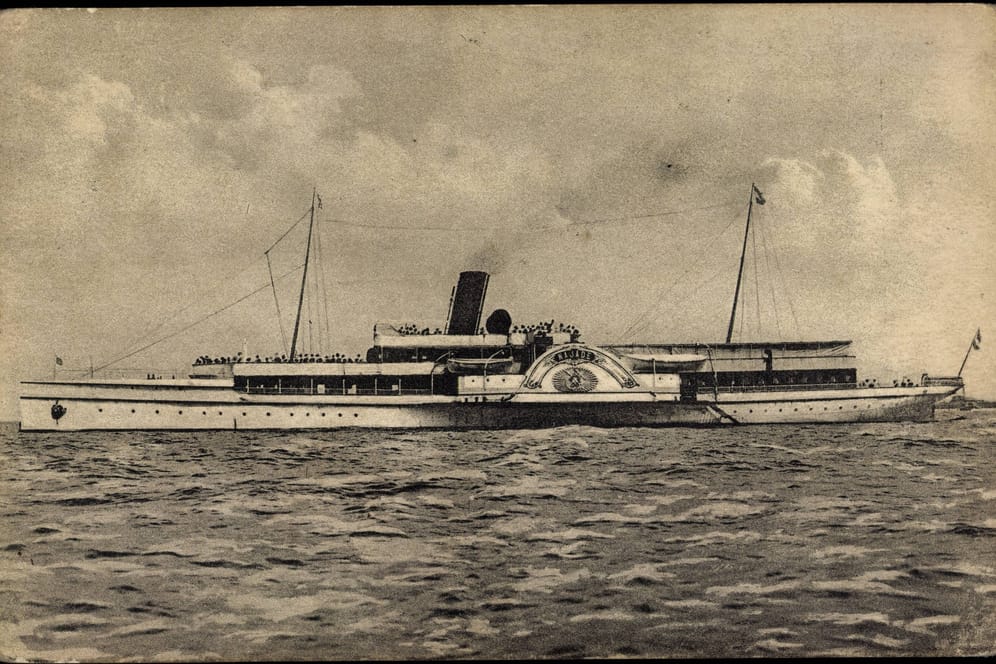 Ein Druck des Salonschnelldampfers "Najade" (Archivfoto): Die Aufnahmen stammen schätzungsweise aus dem Jahr 1935.