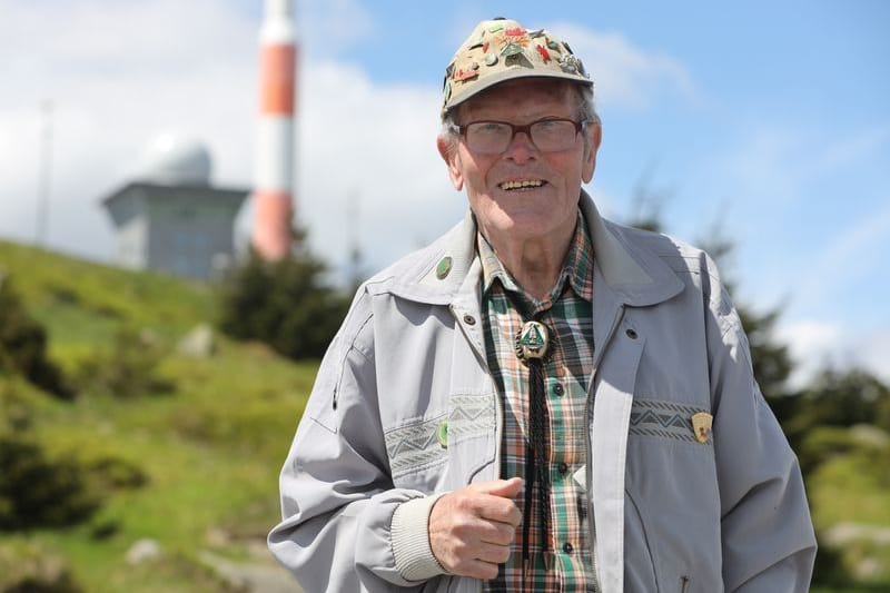 Der Rekordwanderer: Benno Schmidt hat Brocken 9.000 Mal bestiegen.