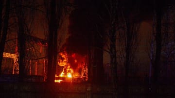 Kiew brennt: Die Stadt wurde erneut von Russland mit Kampfdrohnen iranischer Bauart angegriffen.