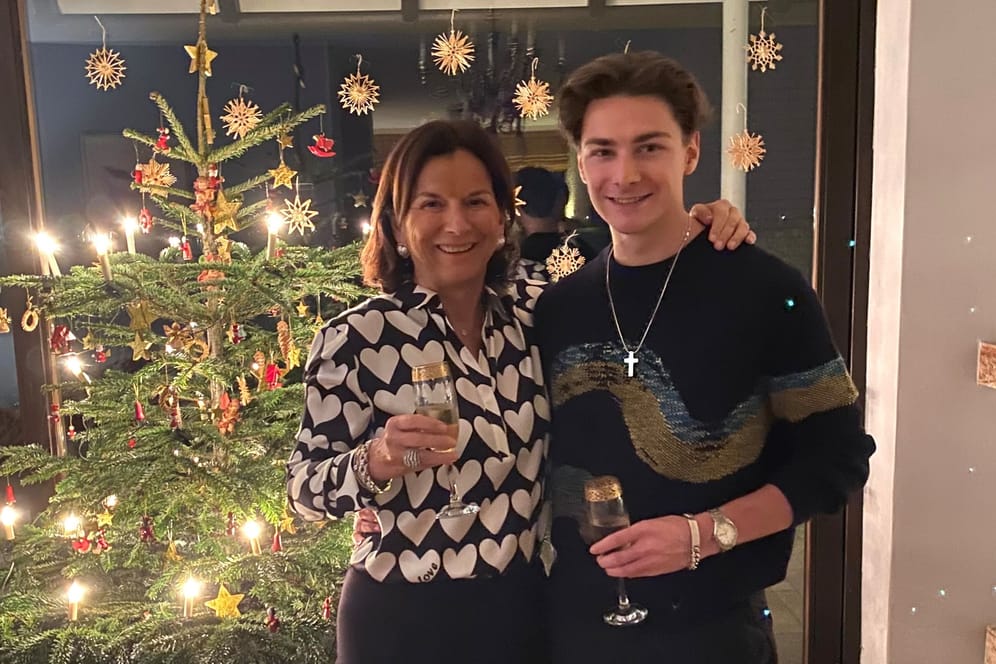Claudia Obert und ihr Freund Max Suhr an Weihnachten: Für das kommende Jahr haben sie große Pläne.