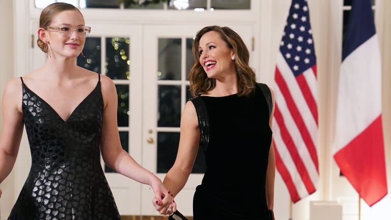 Schauspielerin Jennifer Garner brachte ihre Tochter mit ins Weiße Haus.