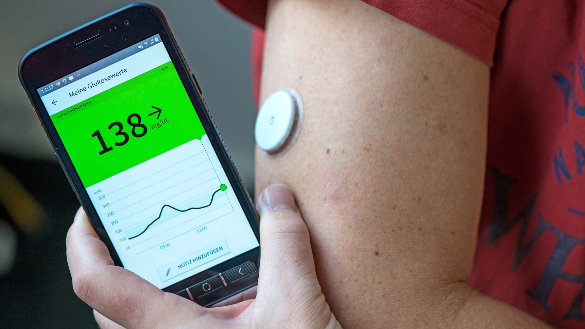 Diabetes-Patienten können mit einer Gesundheitsapp ihre Glukosewerte im Blick behalten.