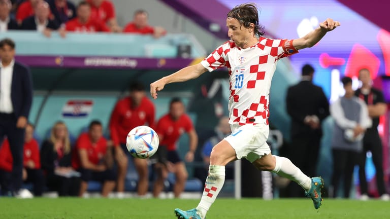 Luka Modrić: Er führt die kroatische Nationalmannschaft als Kapitän aufs Feld.