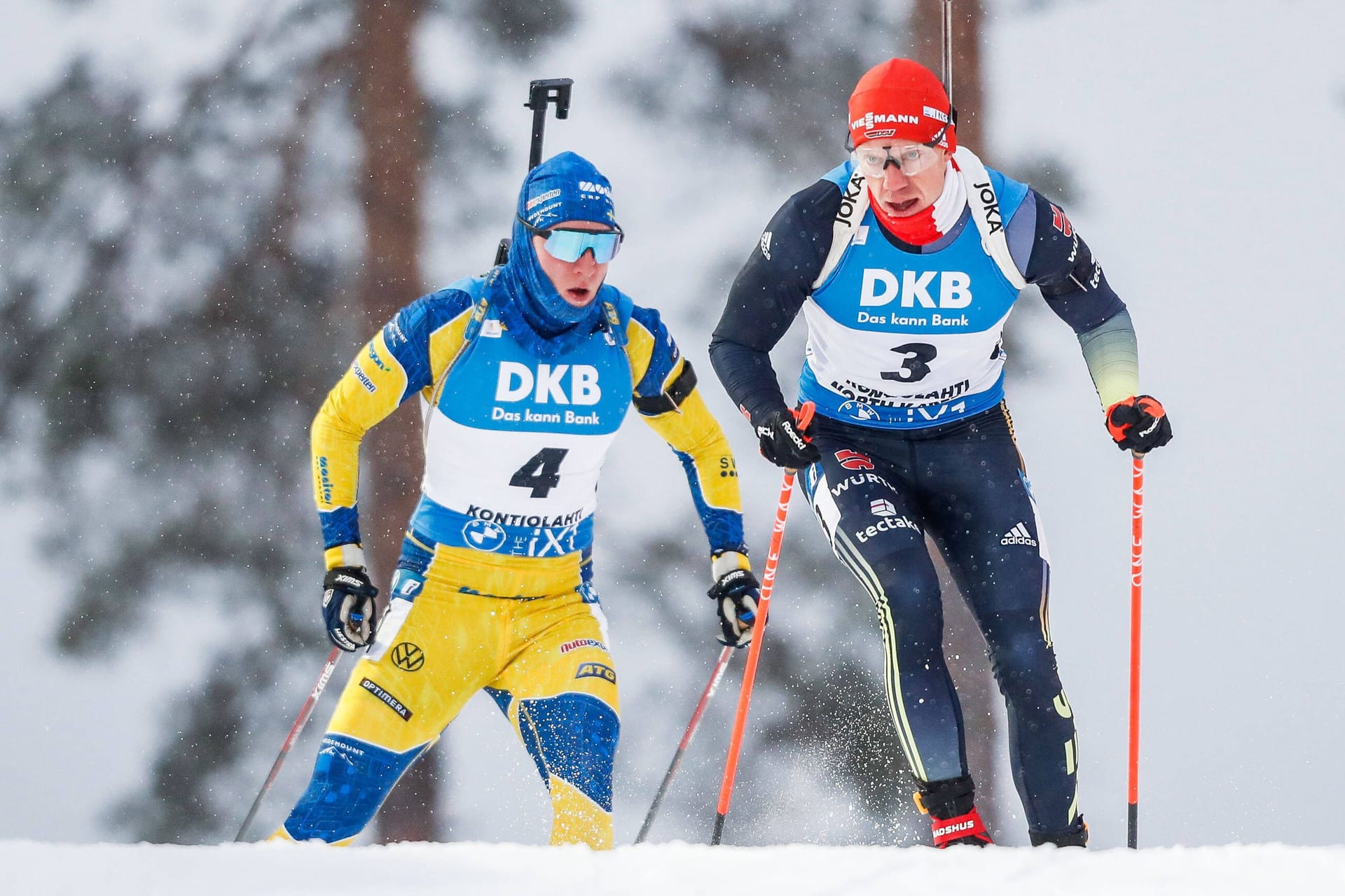 Sebastian Samuelsson und Roman Rees: Sie lieferten sich ein enges Rennen.