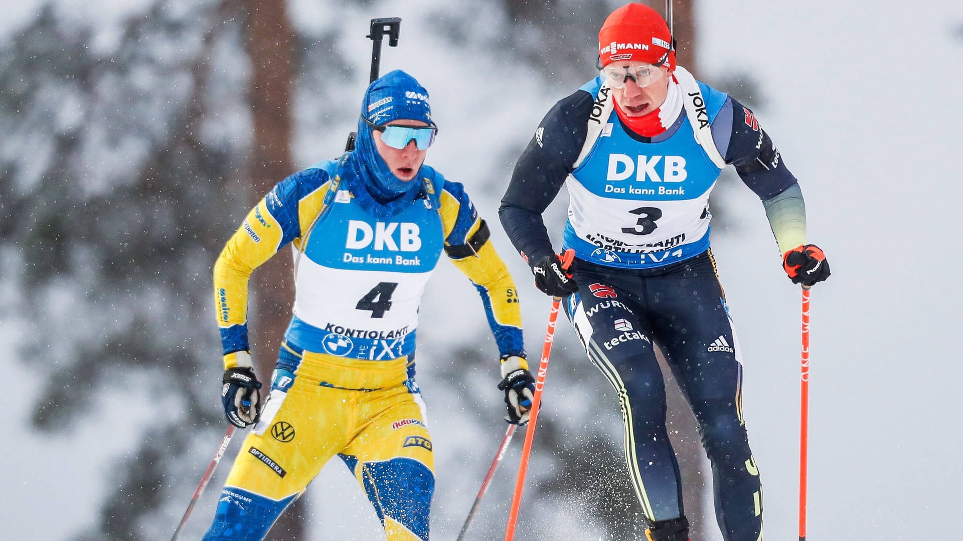 Sebastian Samuelsson und Roman Rees: Sie lieferten sich ein enges Rennen.