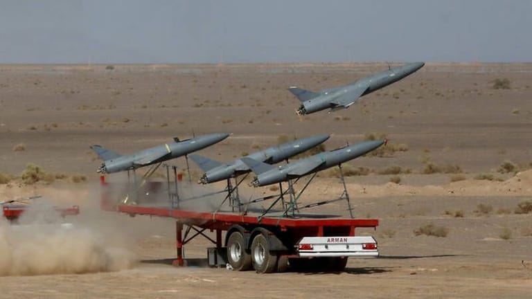 Iranische Militär-Drohnen: Der Iran hat Russland Drohnen geliefert, die nun in der Ukraine eingesetzt werden.