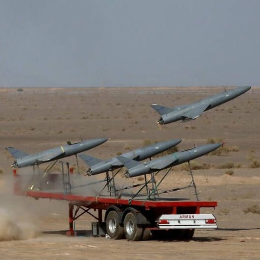 Iranische Militär-Drohnen: Der Iran hat Russland Drohnen geliefert, die nun in der Ukraine eingesetzt werden.