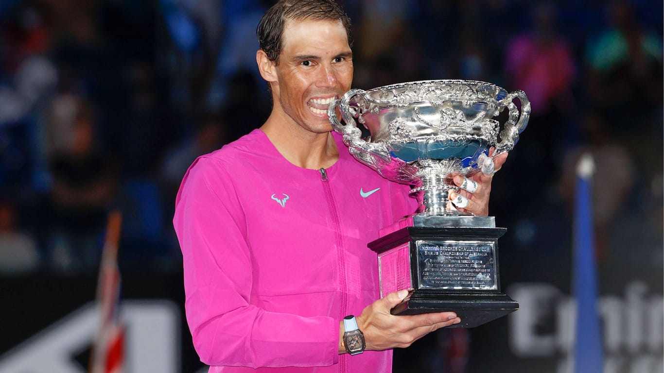 Rafael Nadal: Er hat im Jahr 2022 die Australian Open gewonnen.