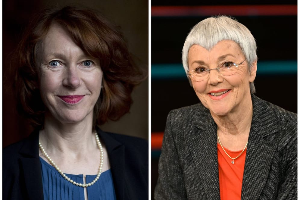 Ulrike Guérot (l.) und Gabriele Krone-Schmalz: Wissenschaftler kritisieren die beiden prominenten Buchautorinnen scharf.