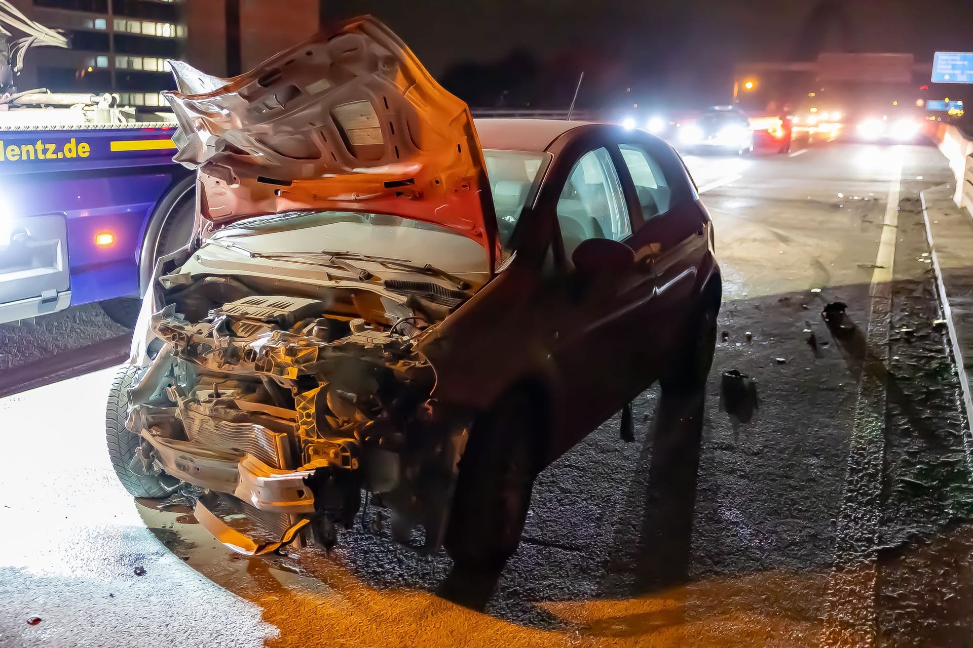 Fluchtauto in Hessen: Gegen den Fahrer wird ermittelt.