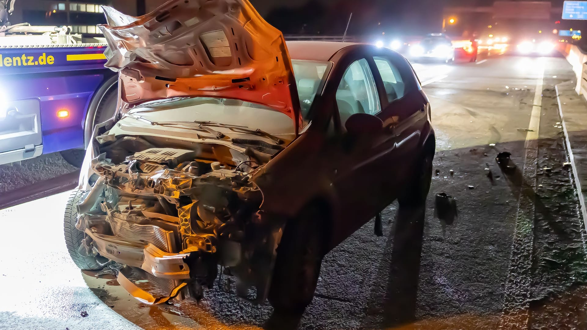 Fluchtauto in Hessen: Gegen den Fahrer wird ermittelt.