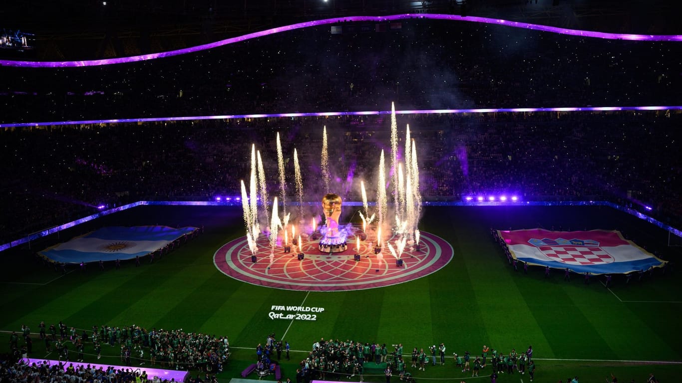 Feuerwerk im Lusail-Stadion