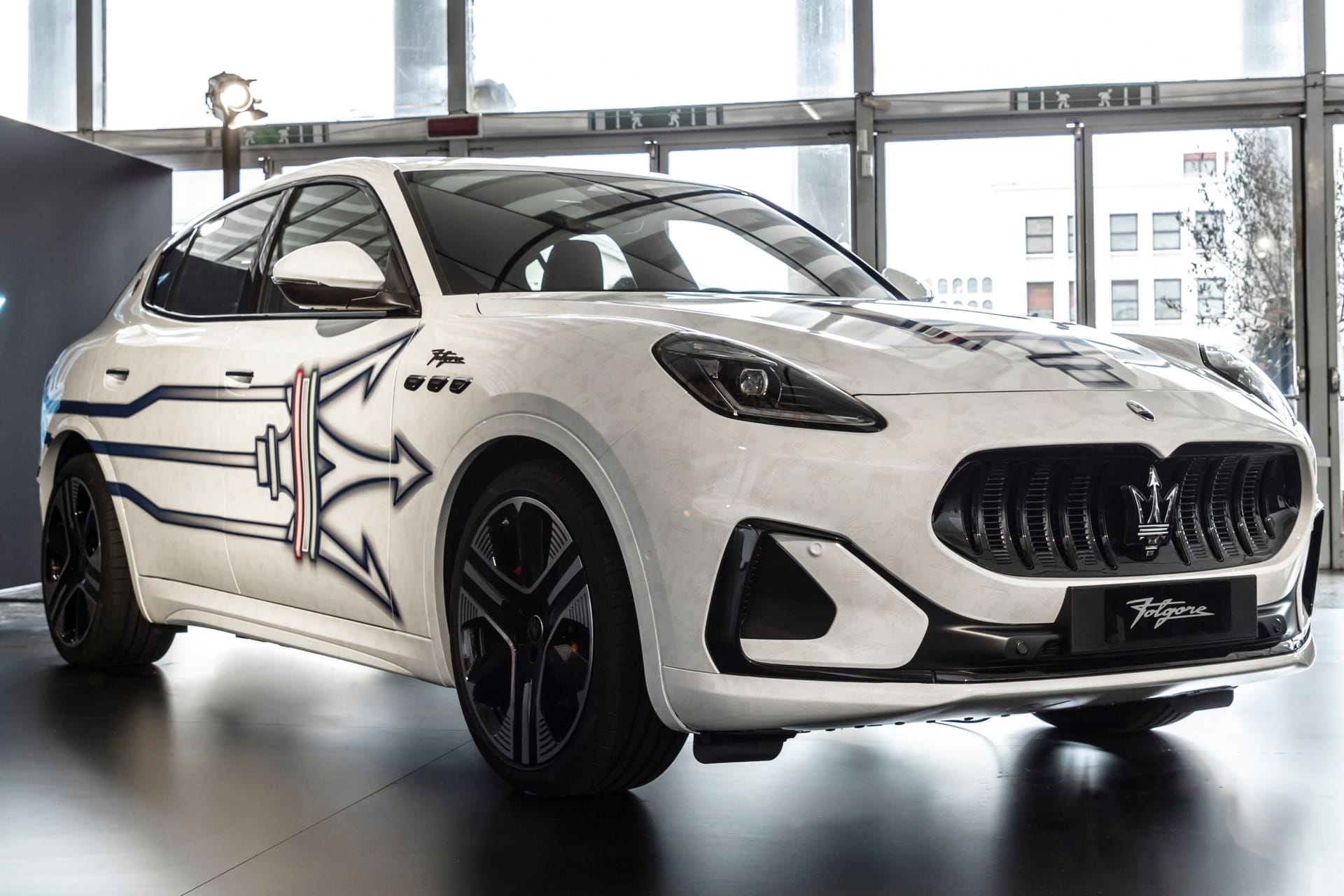 Maserati Grecale Folgore: Im April 2022 wurde der Prototyp des ersten E-Maserati präsentiert.