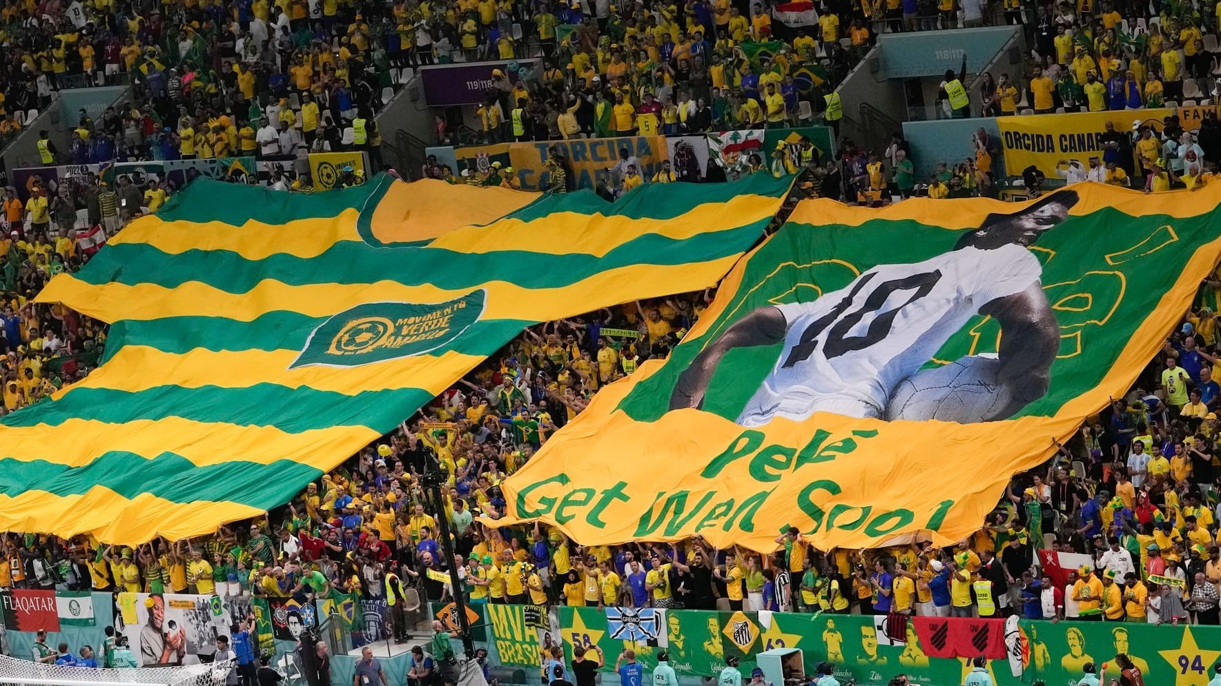 Fußball-Ikone Pelé krank: Bewegende Fan-Aktion vor Brasilien - Kamerun