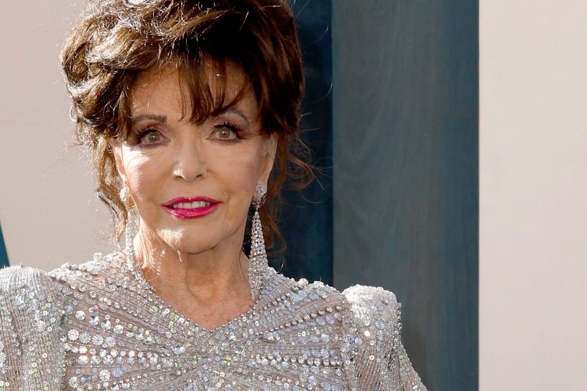 Joan Collins: Die Schauspielerin feierte bei sonnigem Wetter Weihnachten.