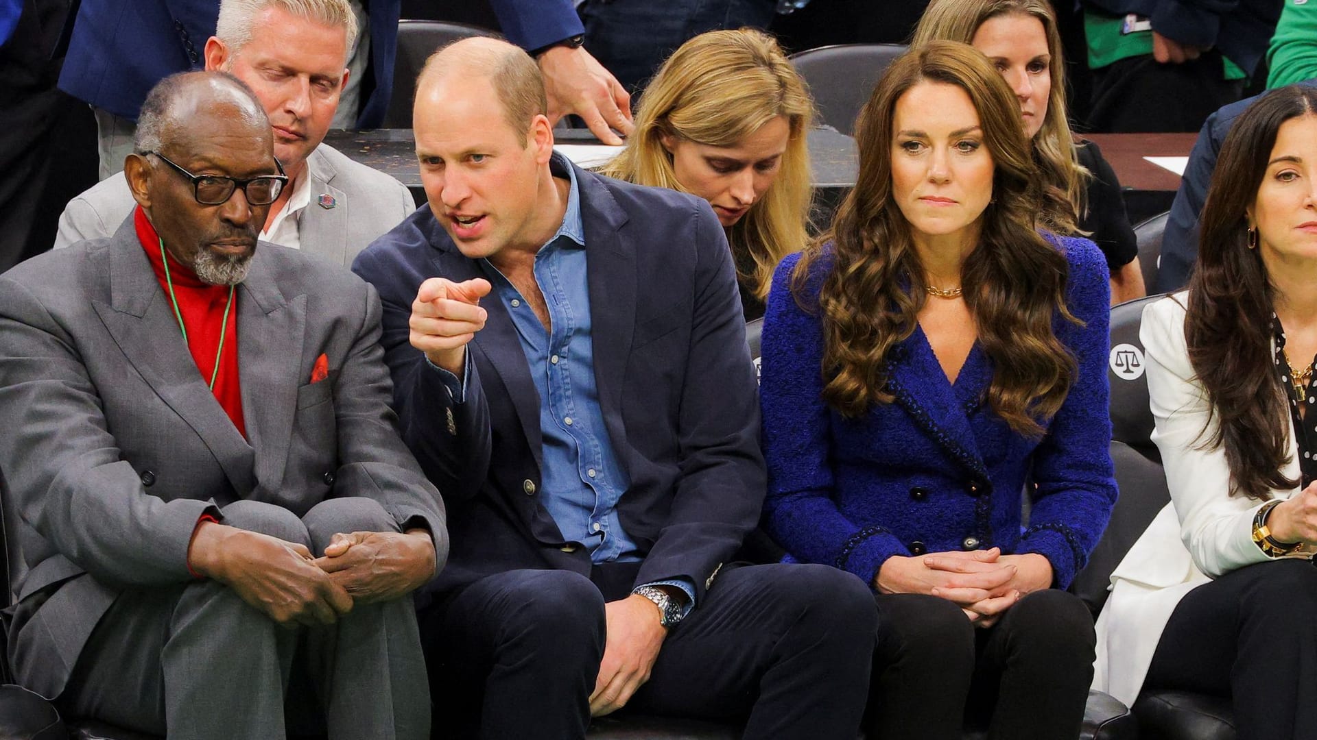 William und Kate am Spielfeldrand