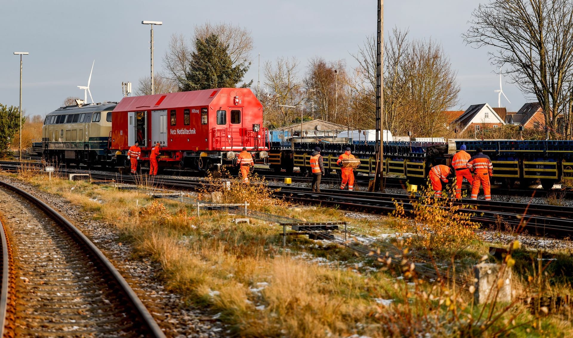 Güterzug in Niebüll entgleist