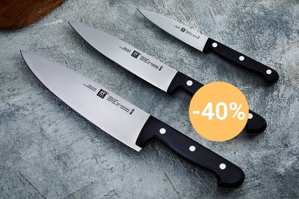 Bei Amazon sind heute Messer der Marken Zwilling und Tefal radikal reduziert.