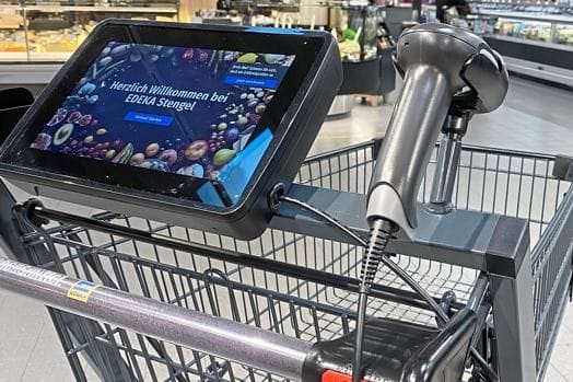 Einkaufswagen der Zukunft: Edeka rollt neuen High-Tech-Shopper aus.