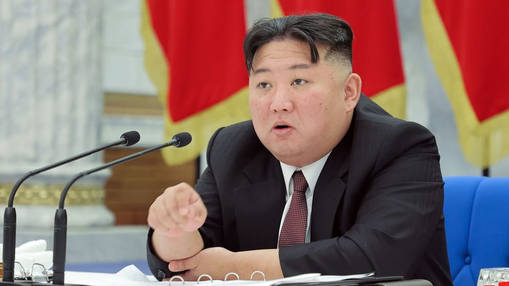 Kim Jong Un bei einer Rede in Nordkorea: Er will die Produktion von Atomwaffen erhöhen.
