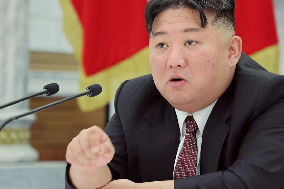 Kim Jong Un bei einer Rede in Nordkorea: Er will die Produktion von Atomwaffen erhöhen.
