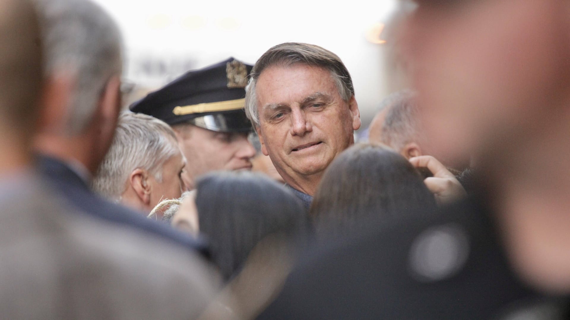 Brasiliens Ex-Präsident Jair Bolsonaro im Herbst 2022 in New York: Nach den vergangenen turbulenten Monaten wolle sich Bolsonaro eine Auszeit in den USA gönnen.