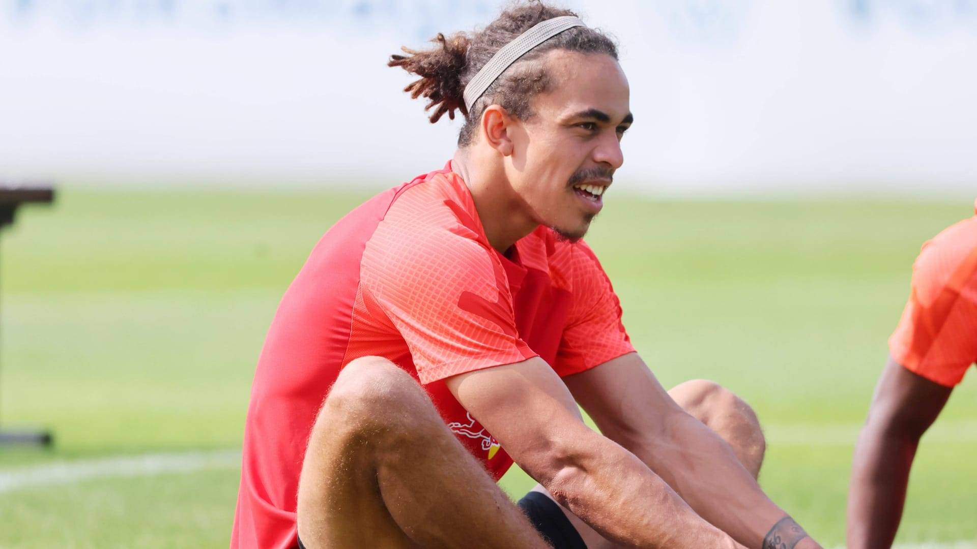 Yussuf Poulsen: Der RB-Profi während dem Trainingslager in Abu Dhabi.