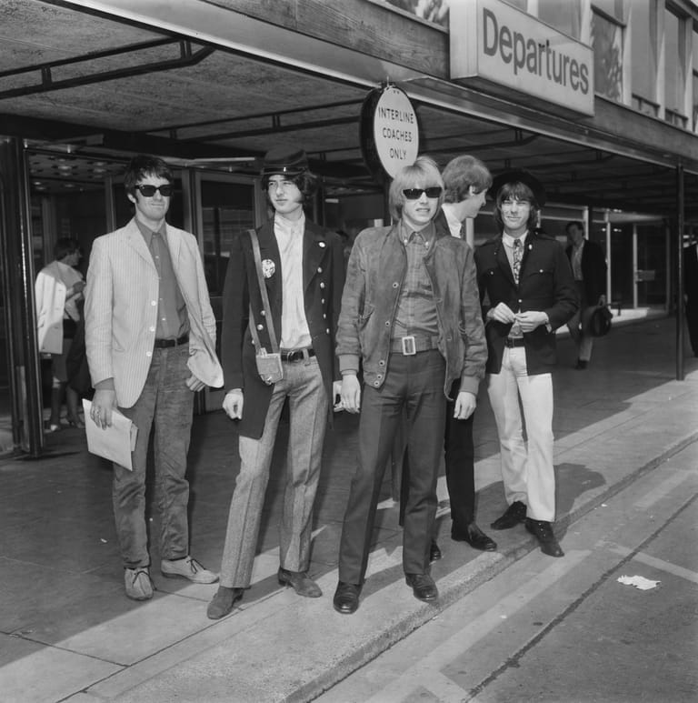 Jeff Beck mit der britischen Rockband The Yardbirds im Jahr 1966.
