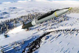 Eine GLSDB-Rakete in einer Illustration des Mitentwicklers Saab.