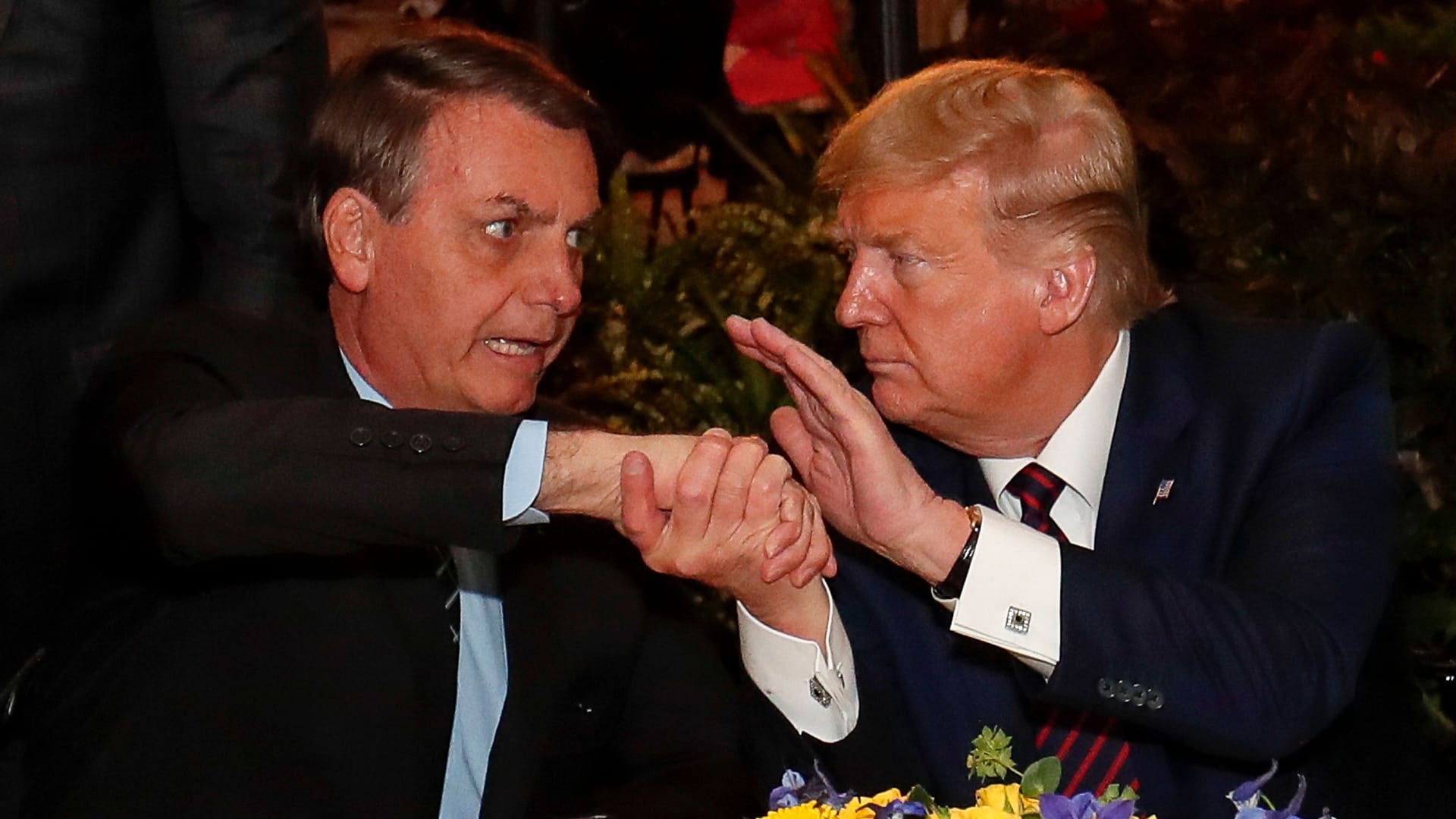 Strategische Partner: Jair Bolsonaro und Donald Trump in Mar-a-Lago im Jahr 2020