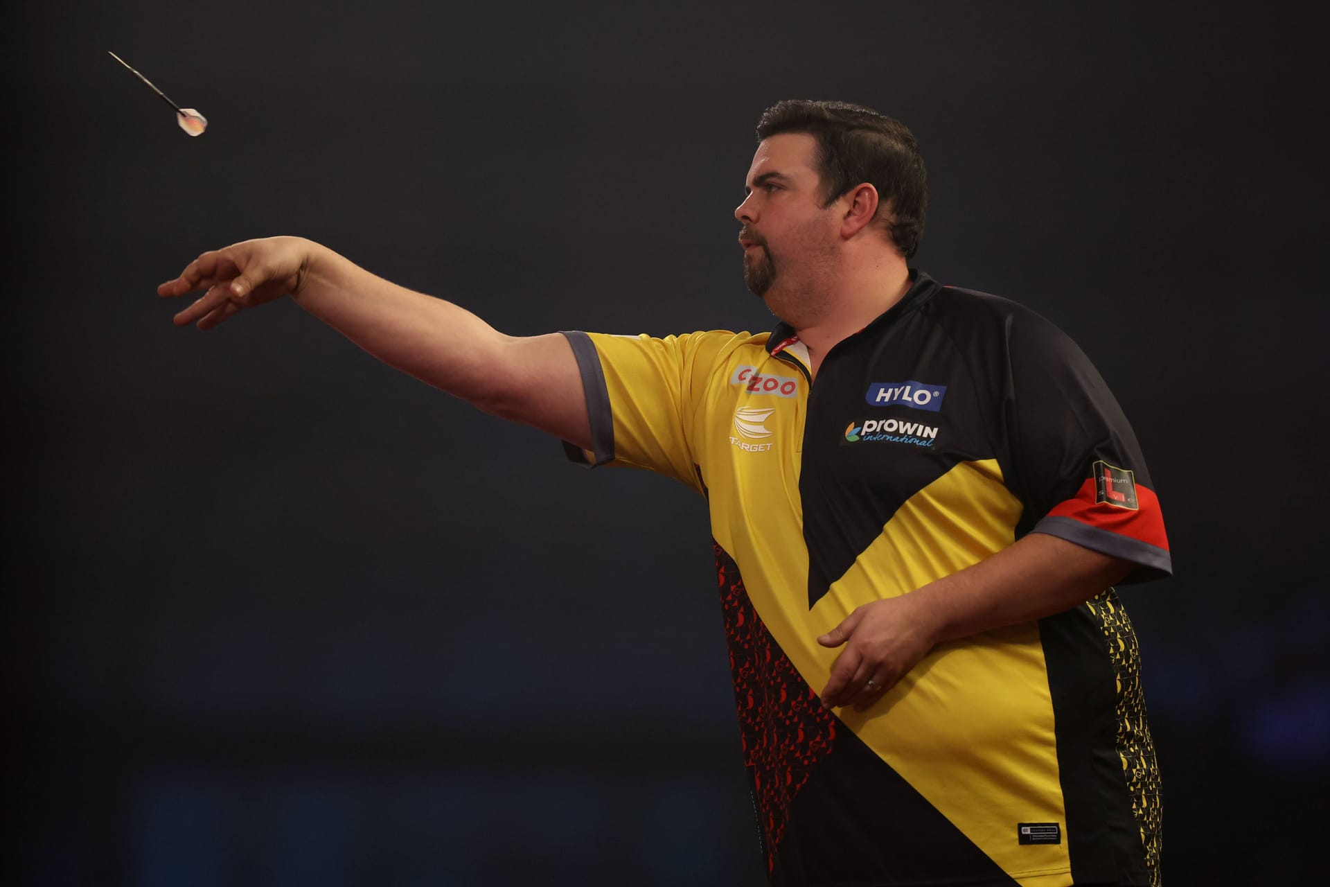 Gabriel Clemens: Der "German Giant" spielt am Montagabend erneut im Ally Pally.