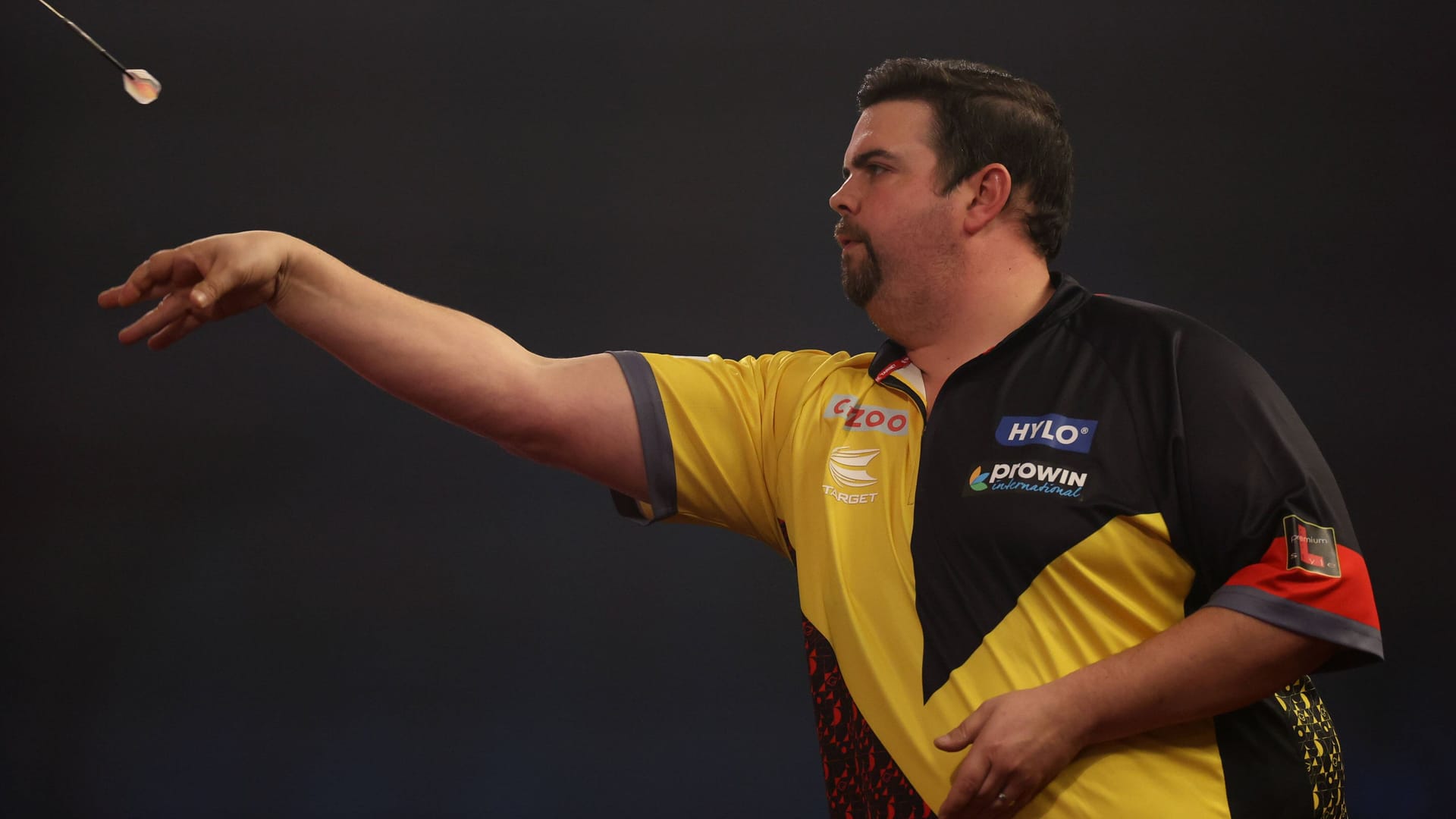 Gabriel Clemens: Der "German Giant" spielt am Montagabend erneut im Ally Pally.