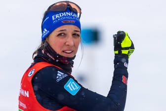 Franziska Preuß: Die deutsche Biathletin klagt über einen Infekt.